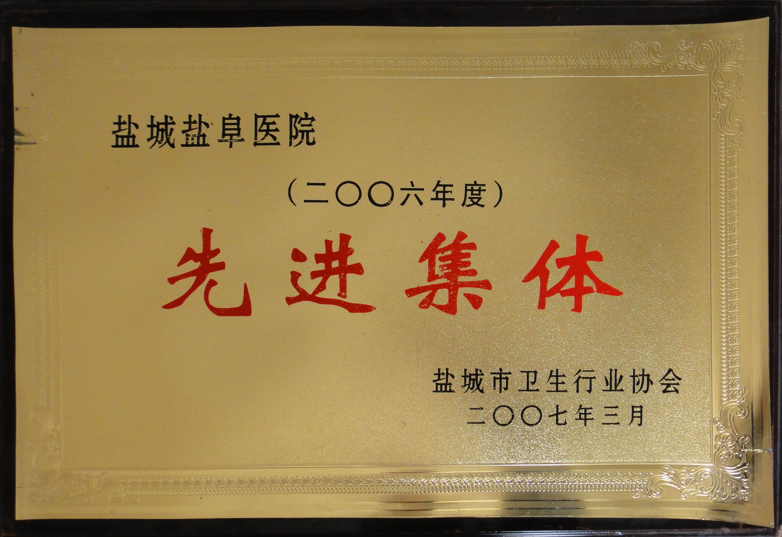 2006年度盐城市卫生行业先进集体